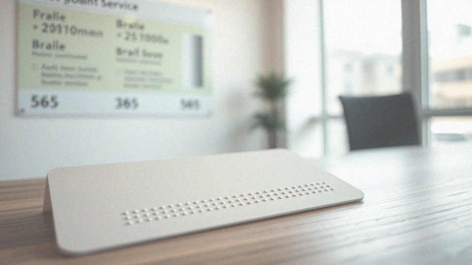 Jakie oznaczenia występują na legitymacji w alfabecie Braille’a?